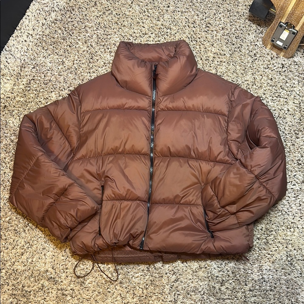 Old Navy Brown Puffer Jacket